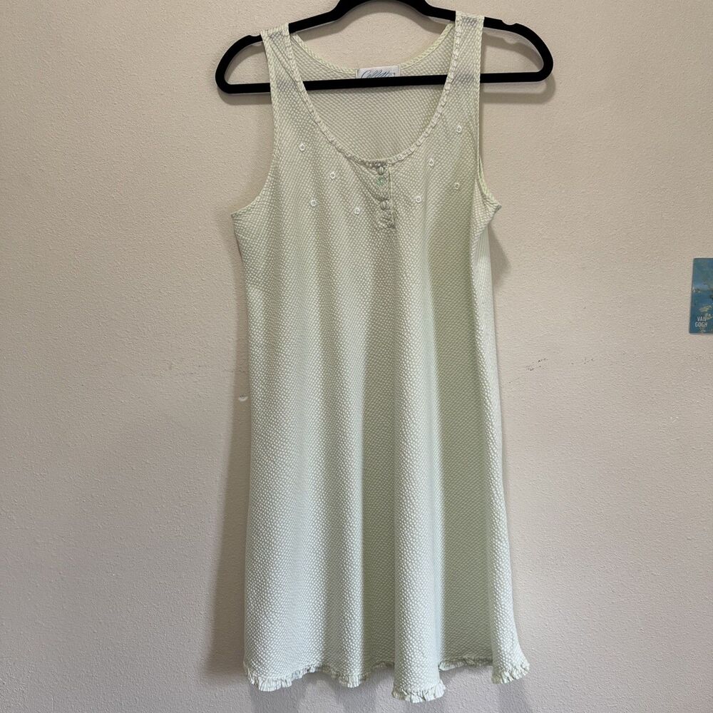 Vintage Collette Women’s Pajama Set Spring Green Size M